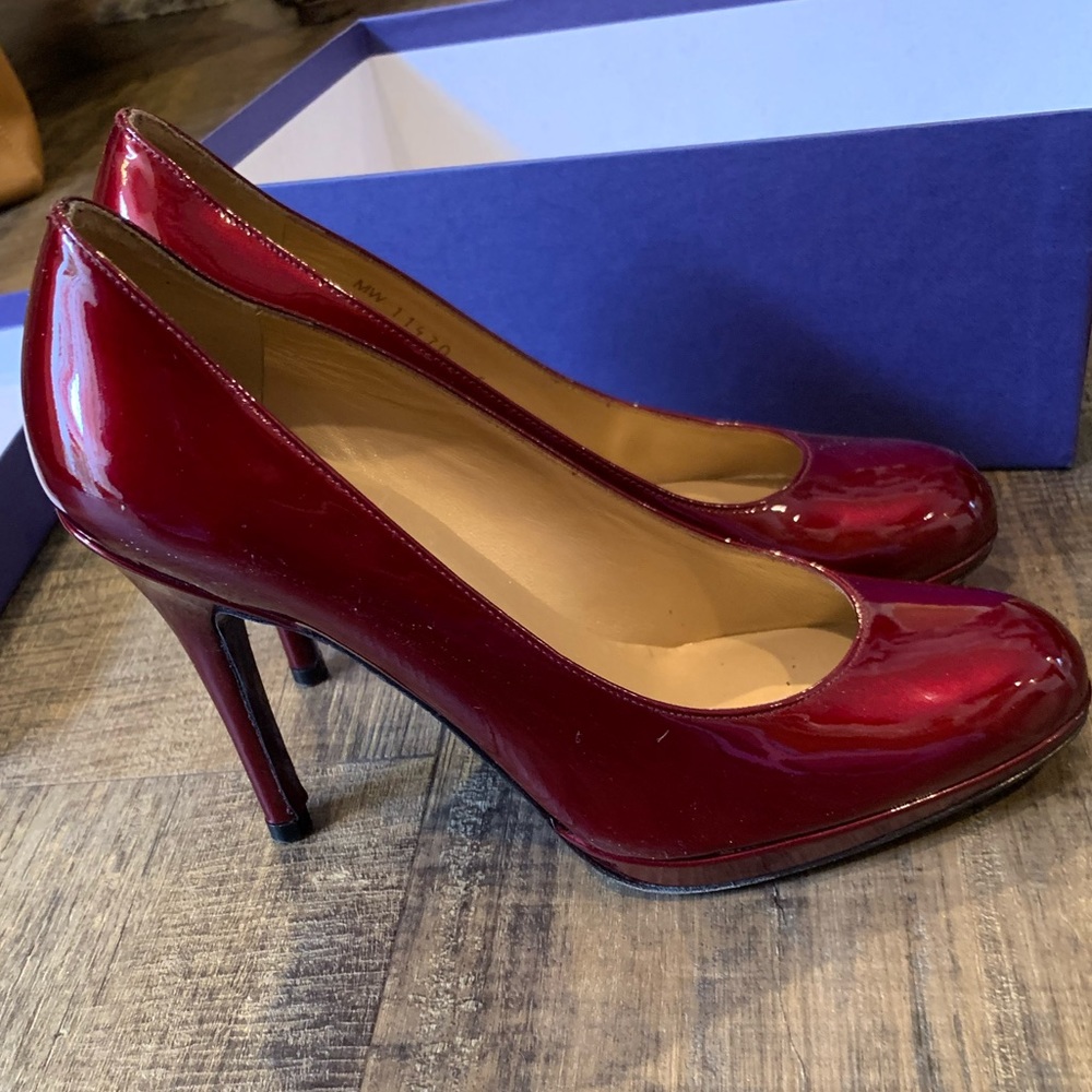 Stuart Weitzman Platswoon Tinto Pumps Red, 6.5
